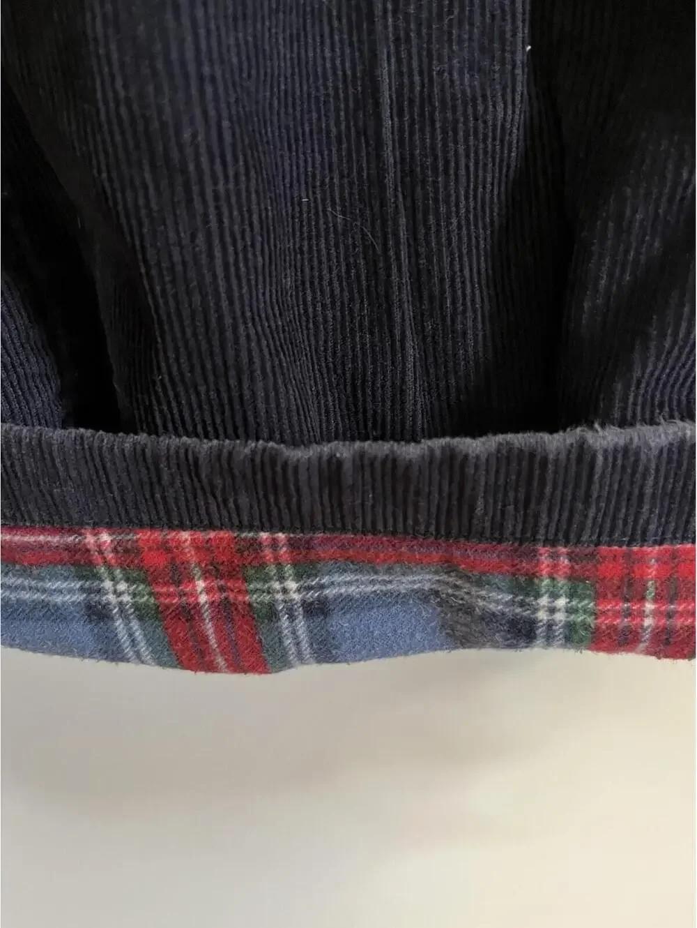 32x26 Corduroy Navy Flannel Lined Elastic Waist Pants